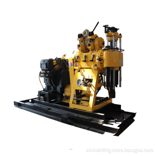 HZ-200YY small well drill rig compacted with mud pump, diesel engine with electrical starter